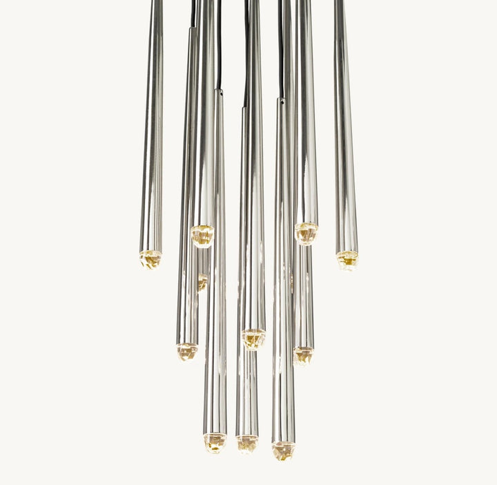 Hanging pipe pendant light