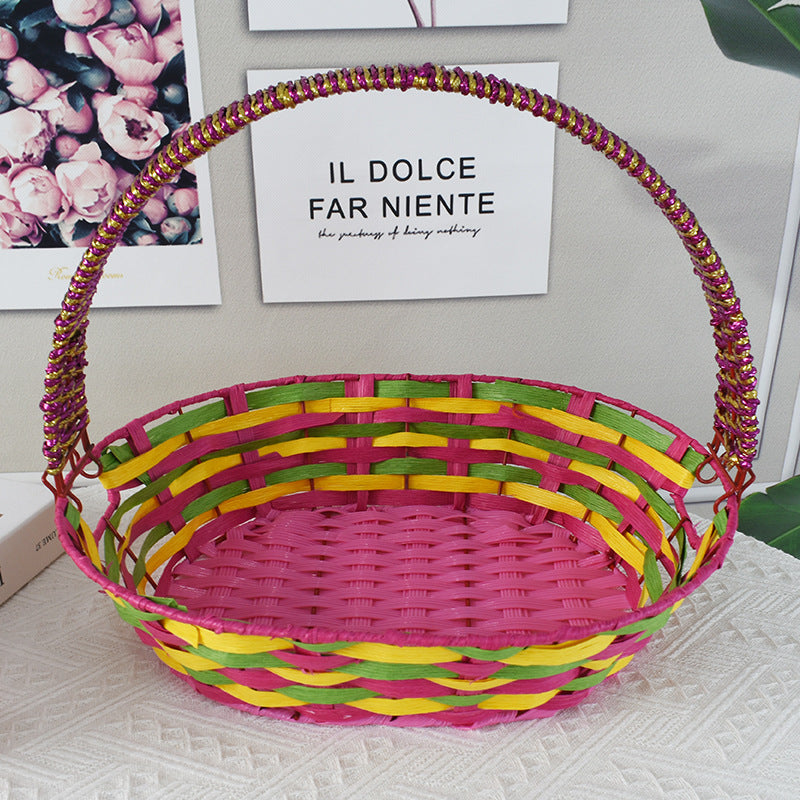 Colorful Decorative Woven Basket