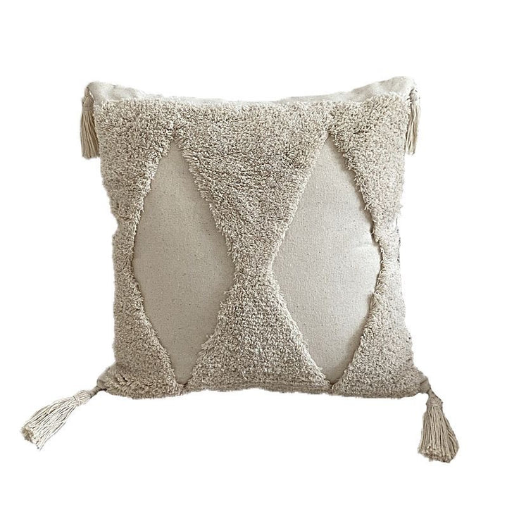 Textured Geometric Accent Throw Pillow