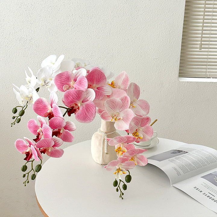 Elegant Faux Orchid Floral Stem