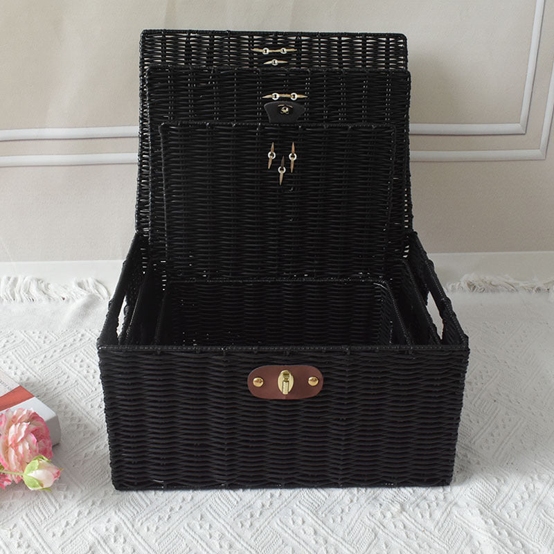 Elegant Woven Storage Chest