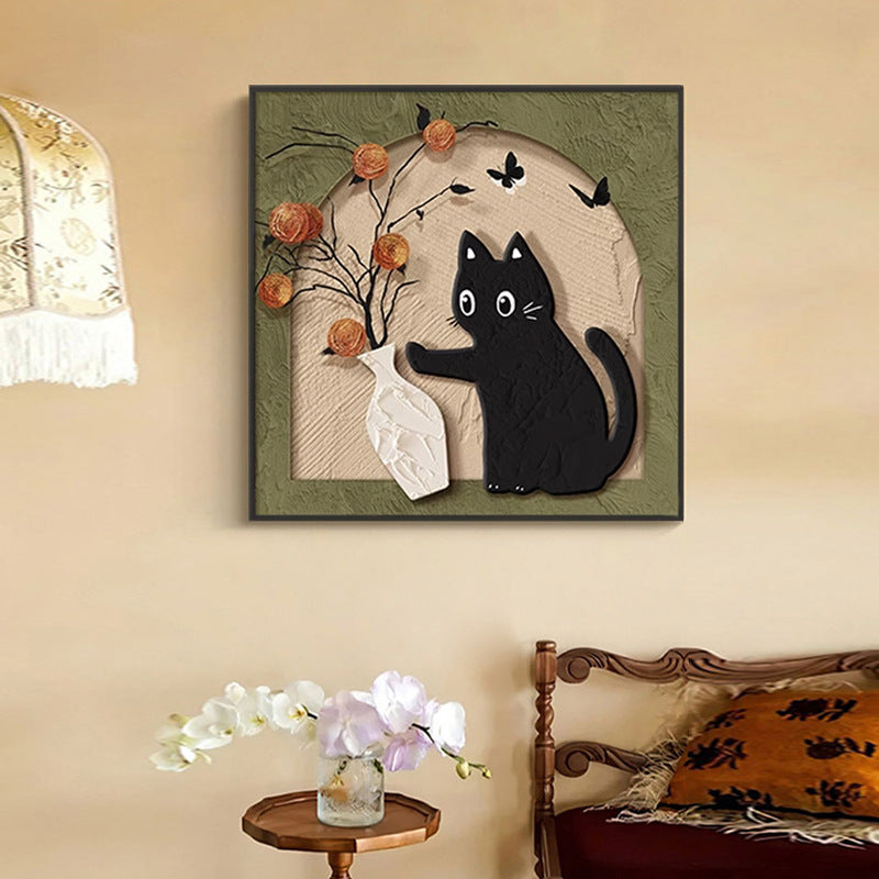 Decorative Cat-Themed Wall Art