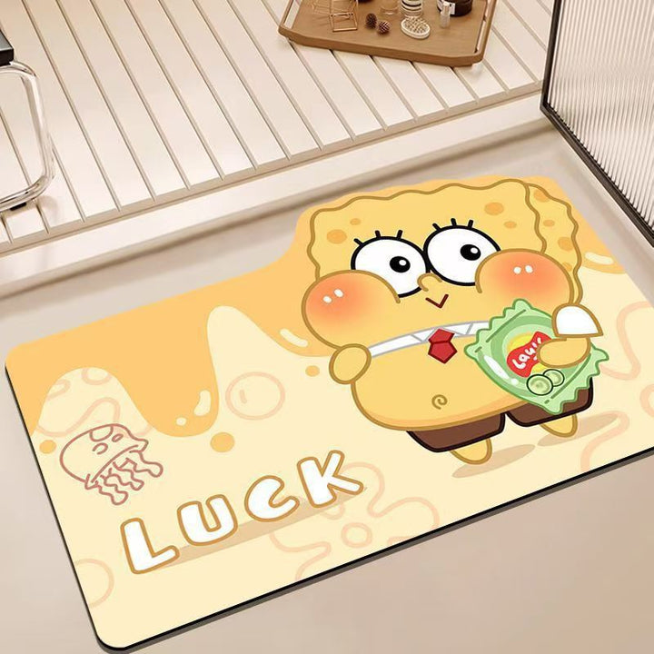 Cartoon Character Themed Bath Mat