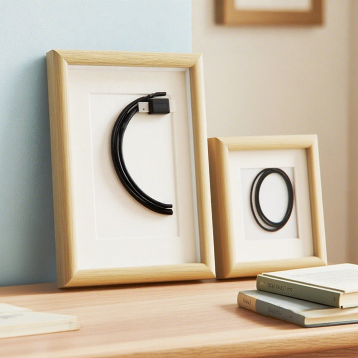 Artistic Framed Decorative Cable Display
