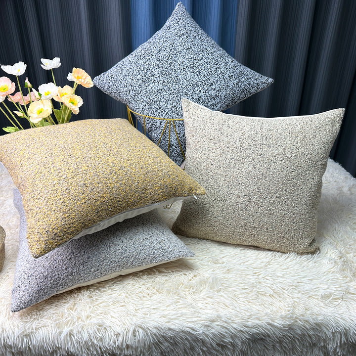 Textured Knit Decorative Cushion