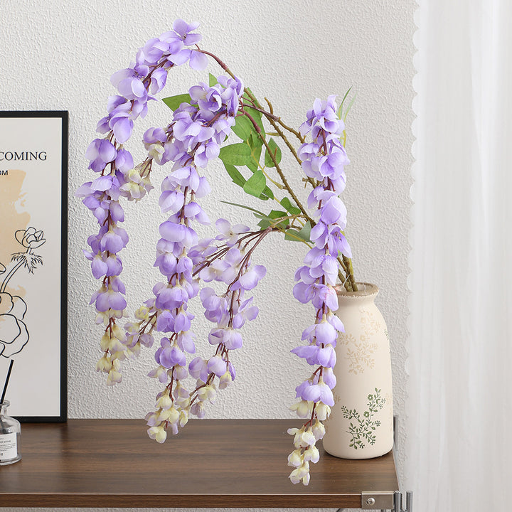 Artificial flower branch with elegant flowers