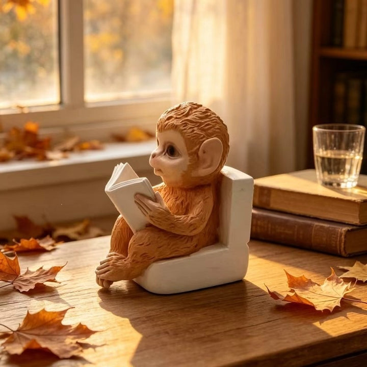 Decorative figure with monkey motifs