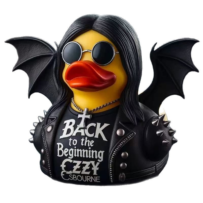 Funny rubber duck with rocker design