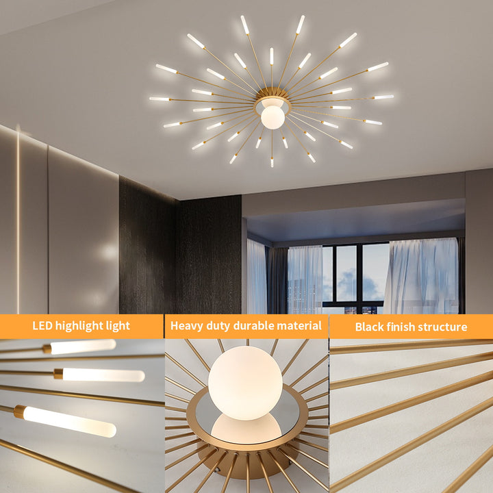 Modern Starburst Ceiling Light