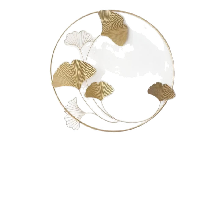 Elegant Ginkgo Leaf Decorative Wall Art Sculpture