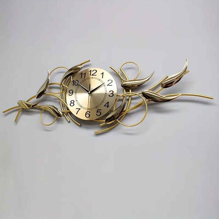 Ornate Decorative Metal Wall Clock