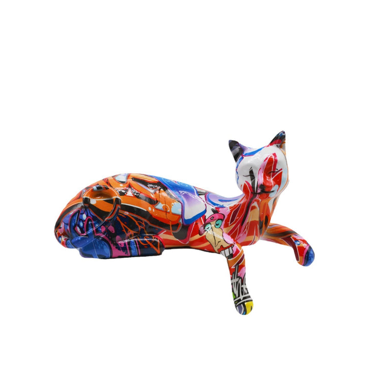 Colorful Cat Sculpture