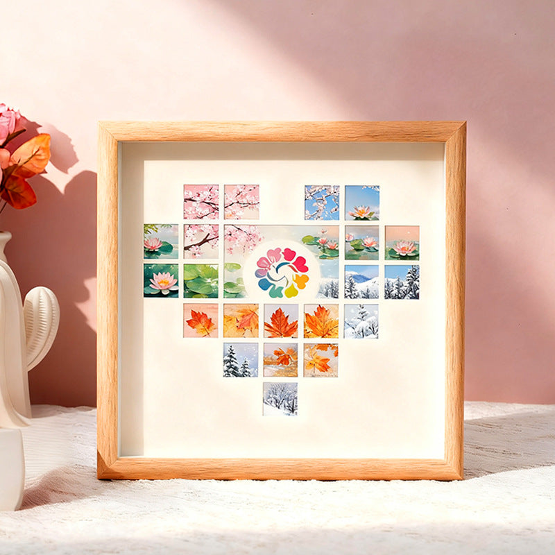 Heart-Themed Holiday Shadow Box Art Frame