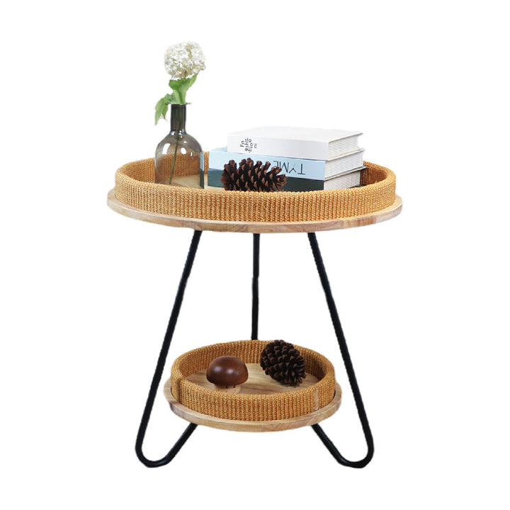 Modern side table with practical storage compartment