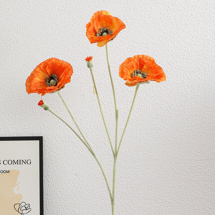 Artificial Romantic Poppy Bouquet