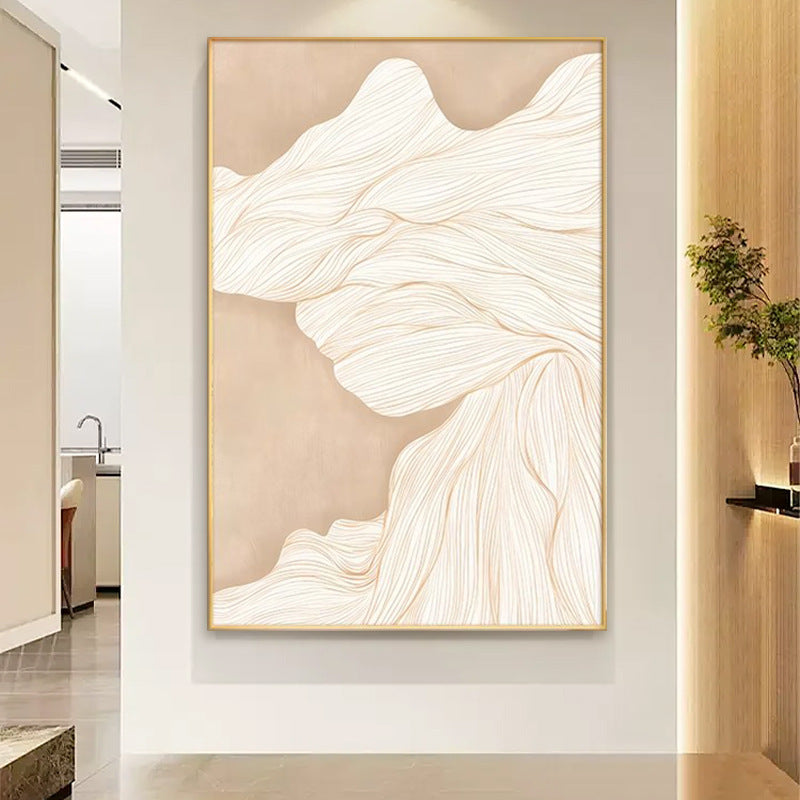 Abstract Wavy Line Framed Wall Art