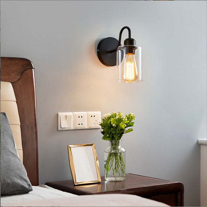 Vintage Glass Wall Sconce
