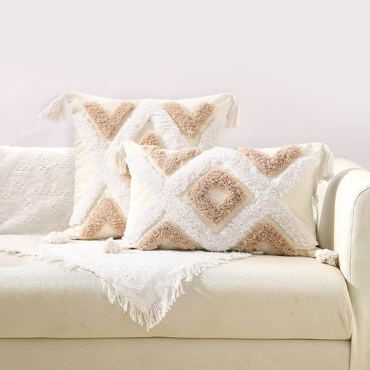 Artistic Textured Throw Pillow