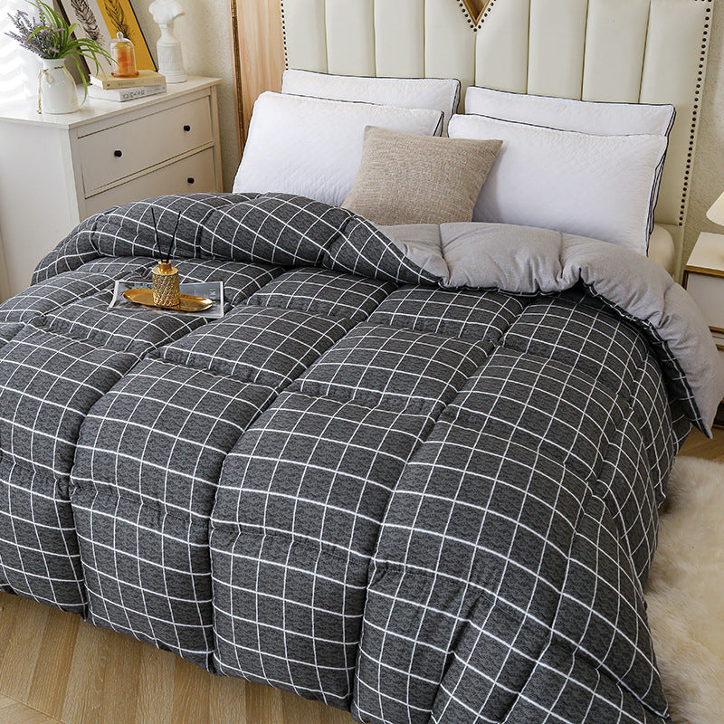 Lightweight Cotton Grid Pattern Comforter