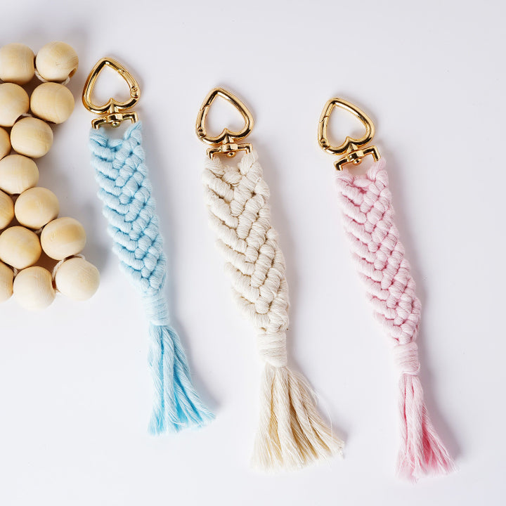 Decorative Macramé Keychain Holder