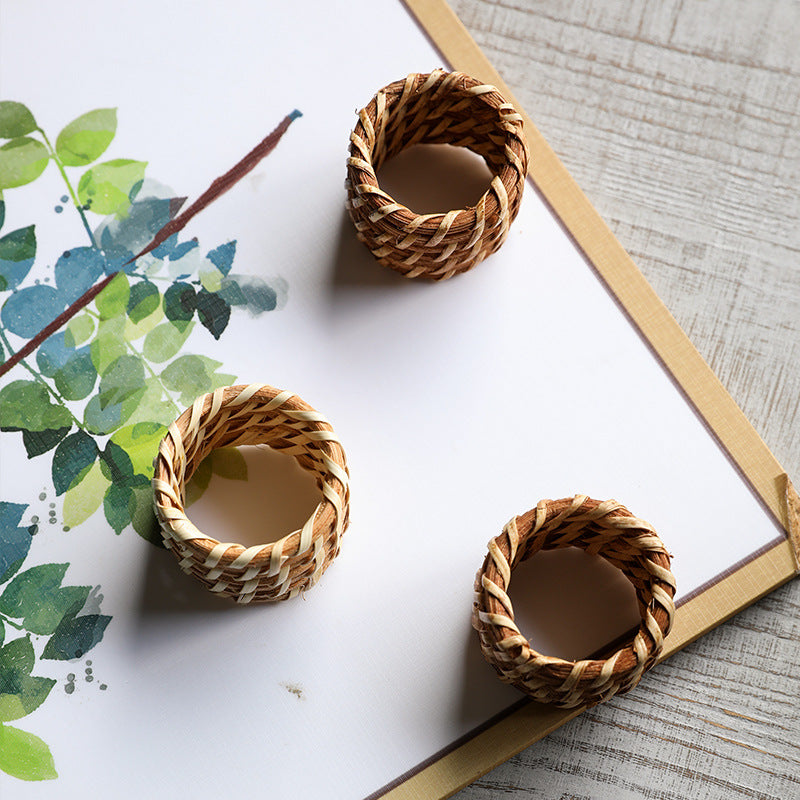 Handcrafted Natural Fiber Decoration Basket