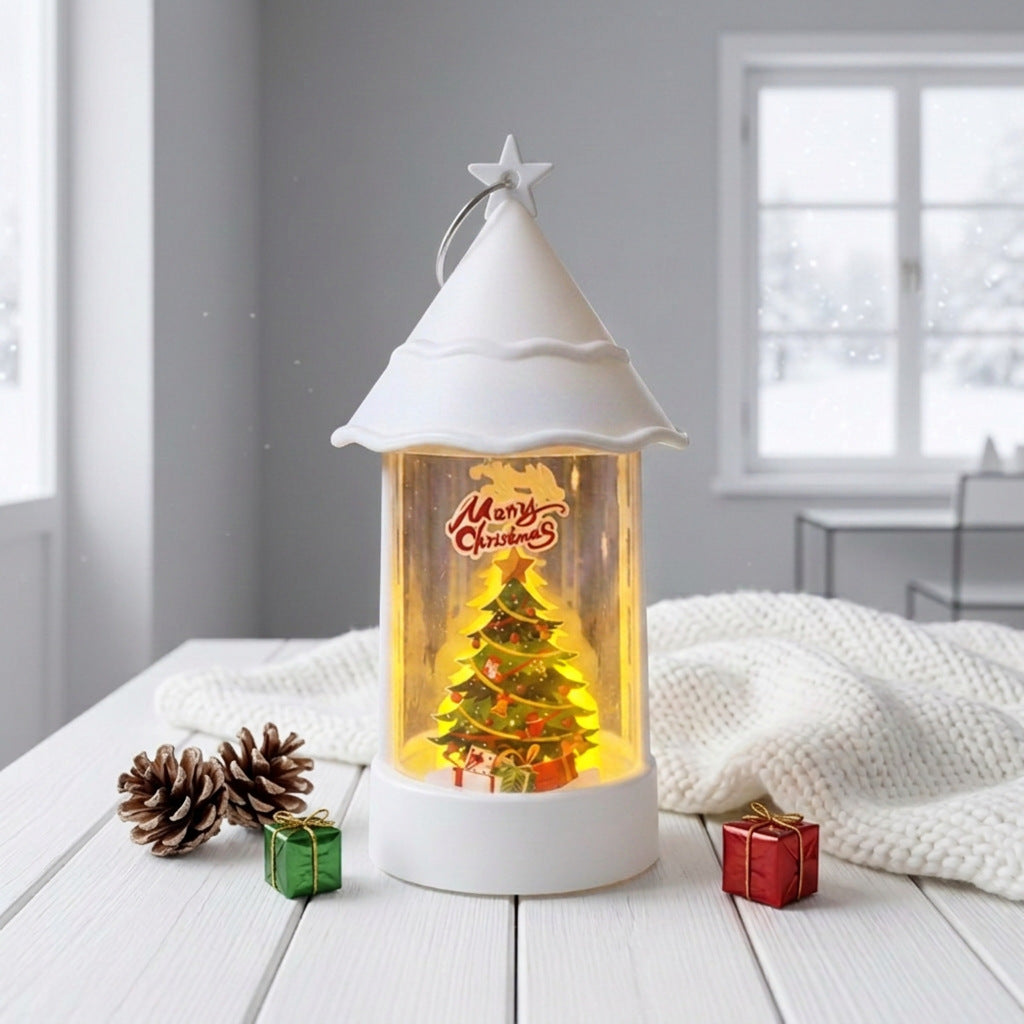 Christmas lantern with LED lighting