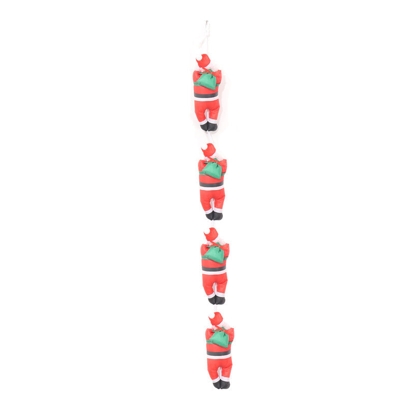 Playful Santa Claus Decoration Figure