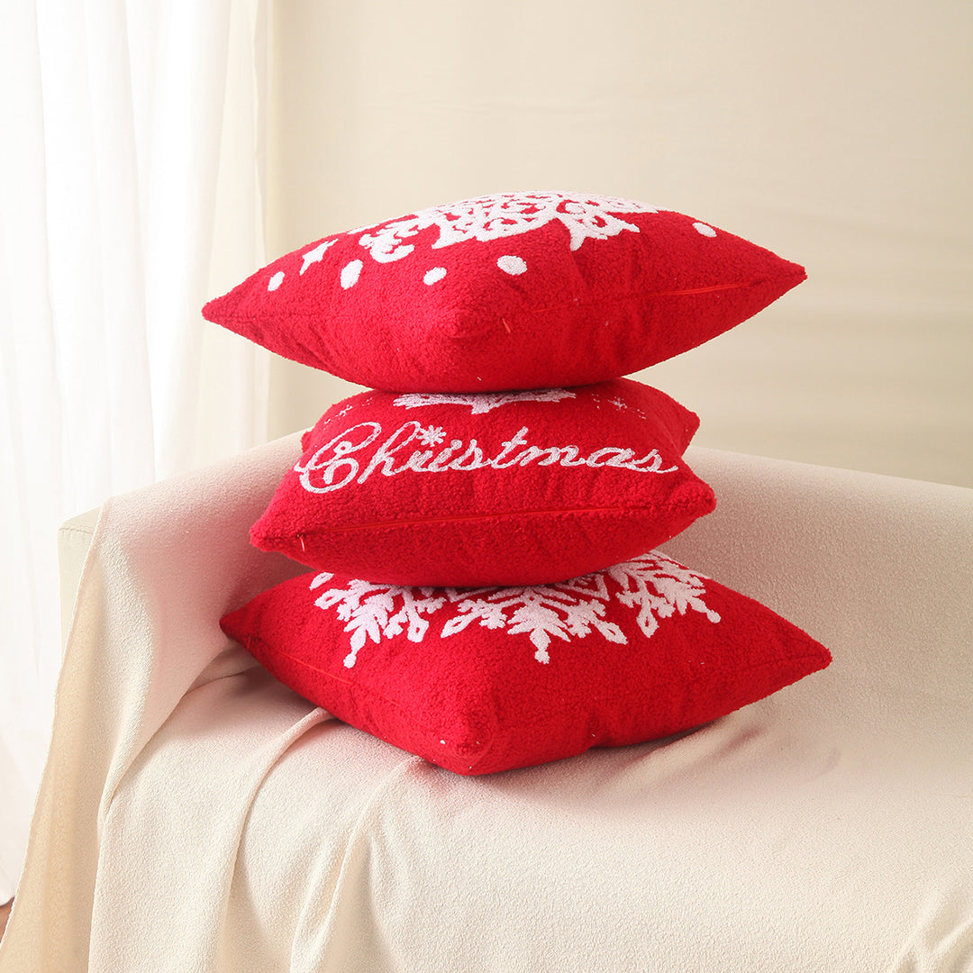 Festive Decorative Snowflake Cushion