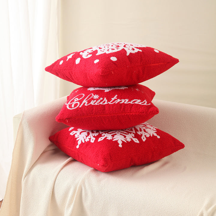 Festive Decorative Snowflake Cushion