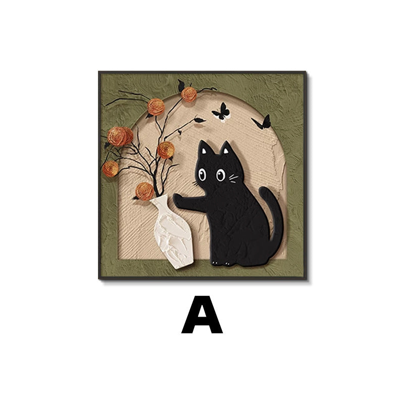 Decorative Cat-Themed Wall Art
