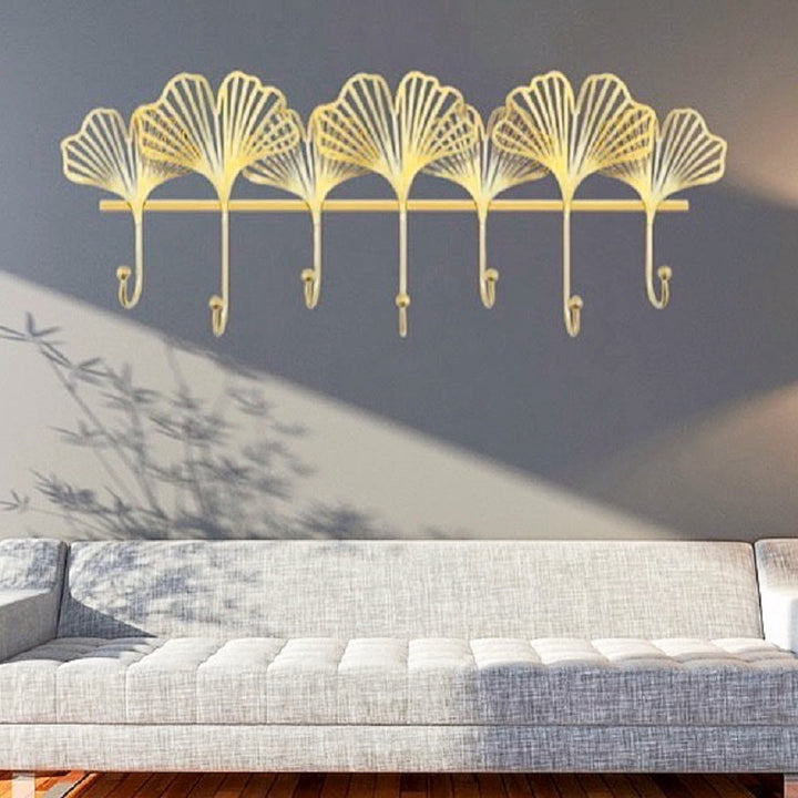 Decorative Leaf Wall Hook Rack