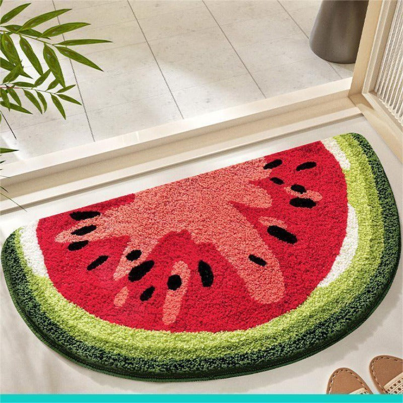 Lemon Slice Shape Bath Mat