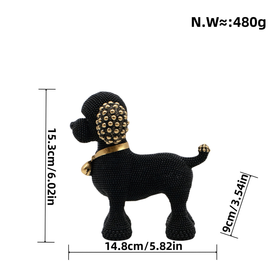 Decorative dog figure in modern design