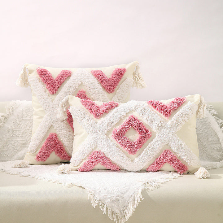 Artistic Textured Throw Pillow