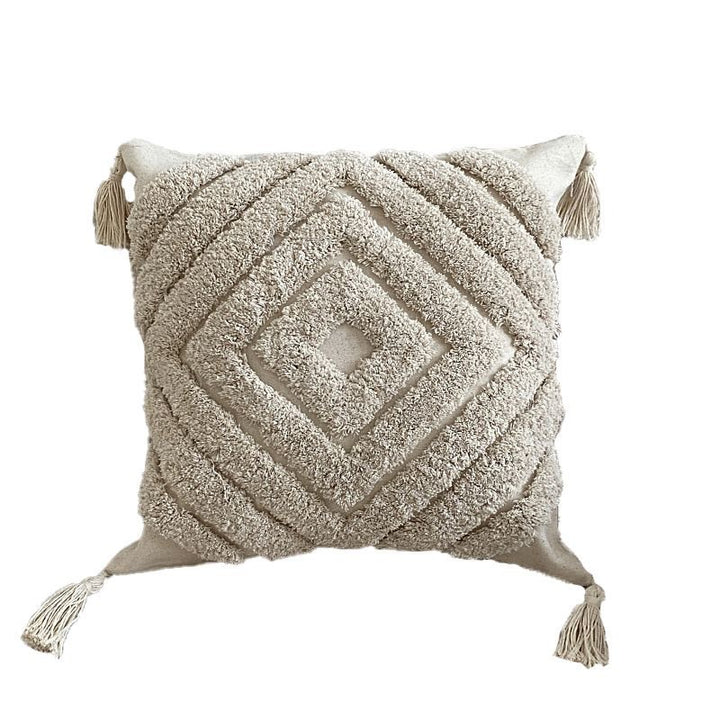 Textured Geometric Accent Throw Pillow