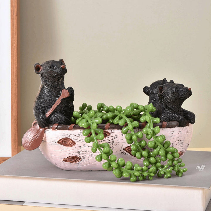 Whimsical Bear Figurine Decor