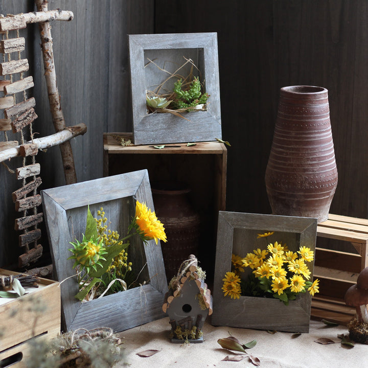Frame made of solid wood