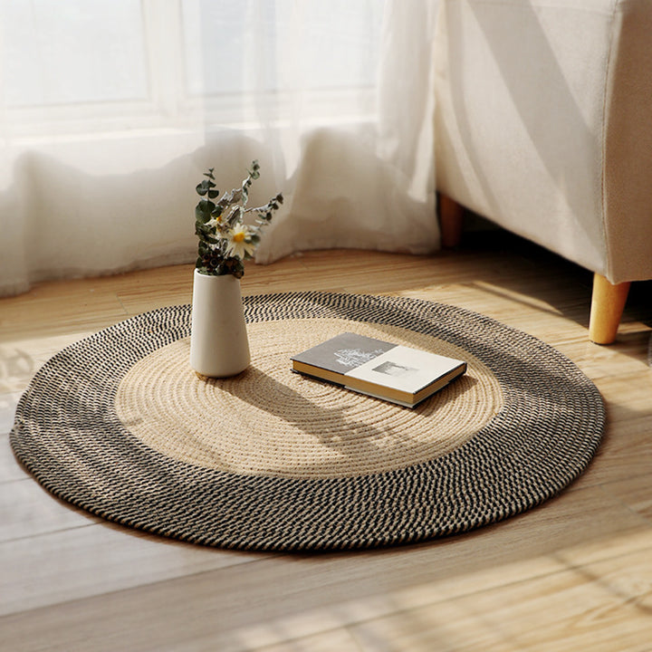More Elegant Cow Pouf Made of Natural Materials