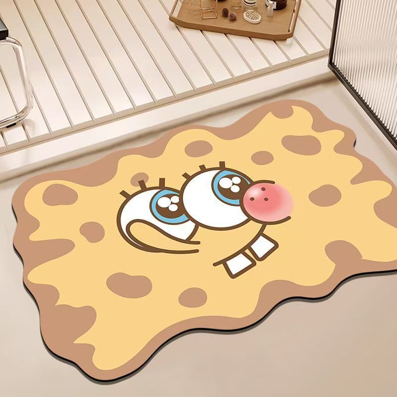 Cartoon Character Themed Bath Mat