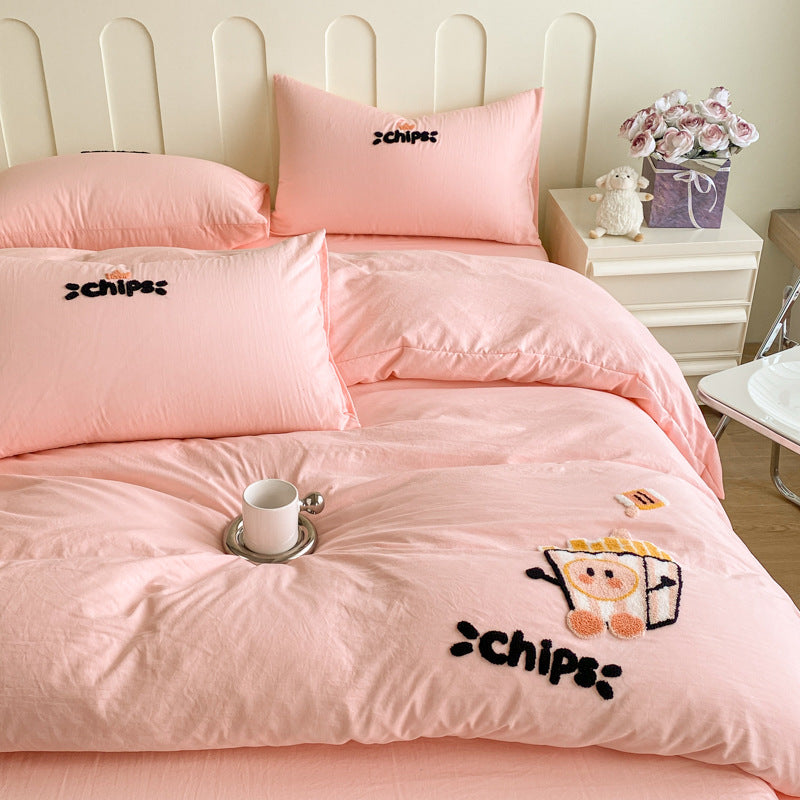 Playful Panda-Themed Duvet Cover Set