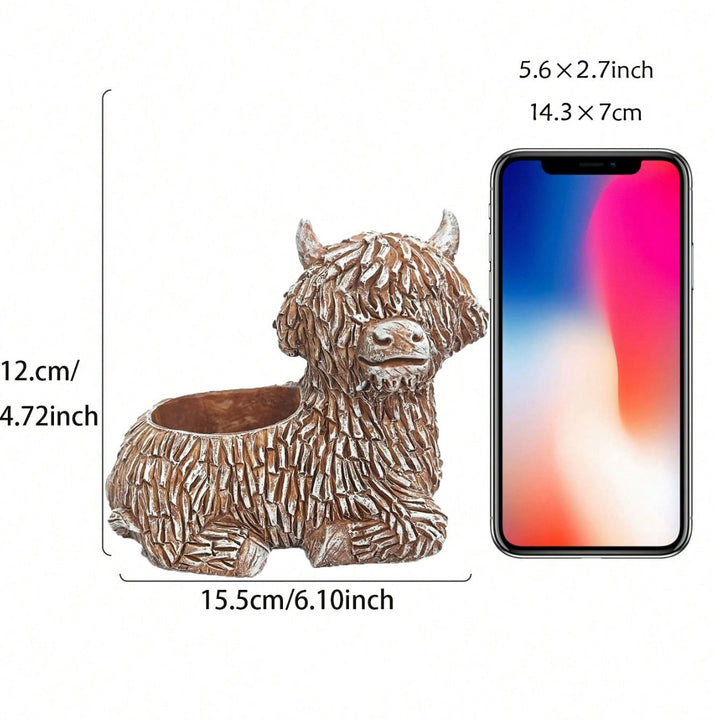 Decorative Highland Cow Planter