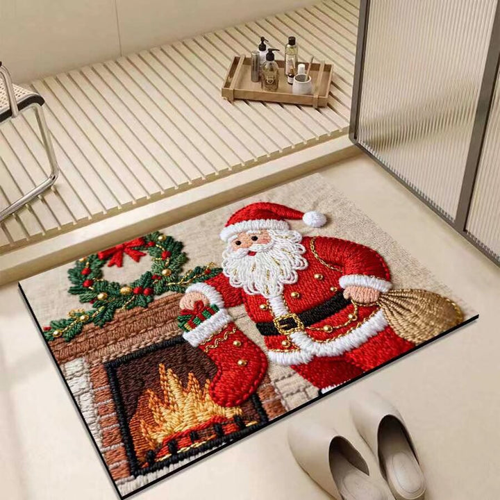 Christmas-Themed Entrance Mat