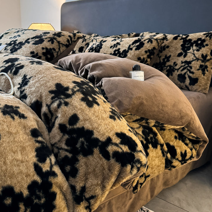 Luxurious Faux Fur Duvet Cover Set