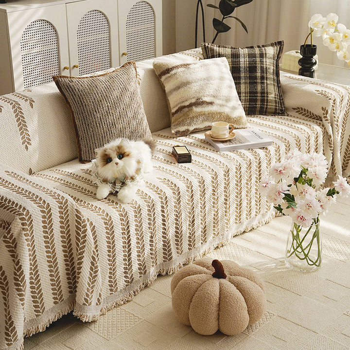 Cozy Textured Knit Throw Blanket