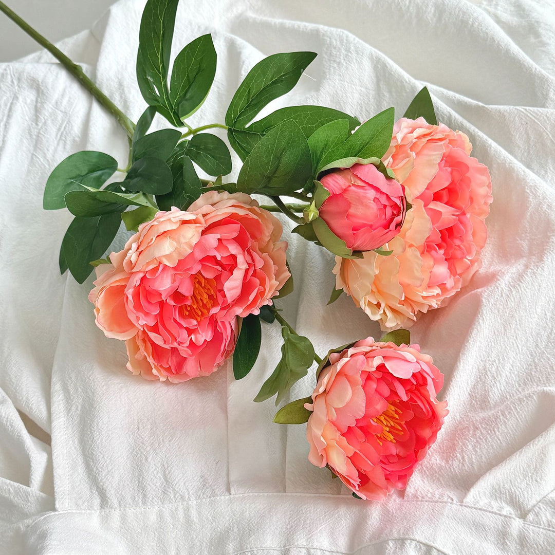 Lifelike Peony Floral Arrangement