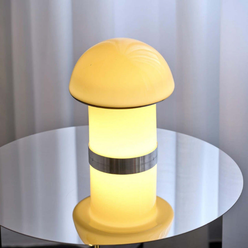 Artistic mushroom-shaped floor lamp