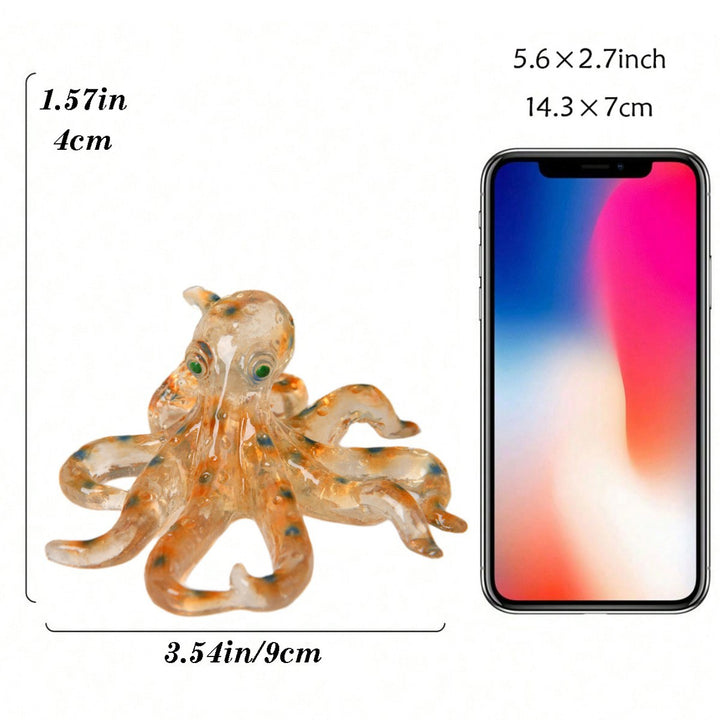 Decorative Glass Octopus Figurine