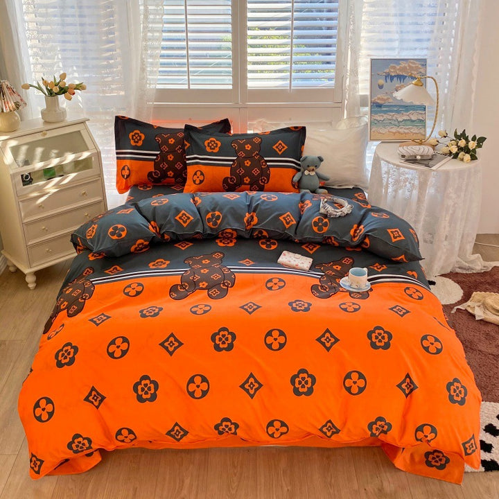 Playful Cartoon Bear Bedding Set