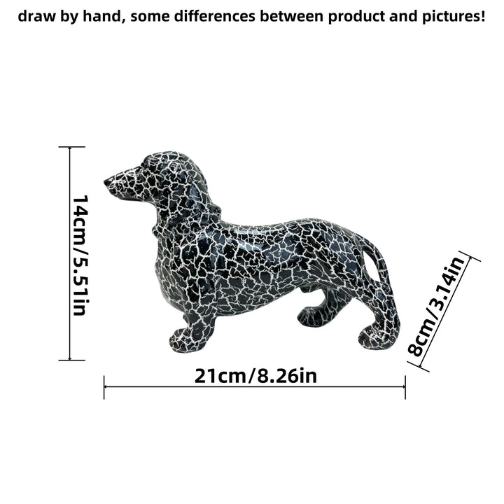 Creative decorative figure of a dachshund