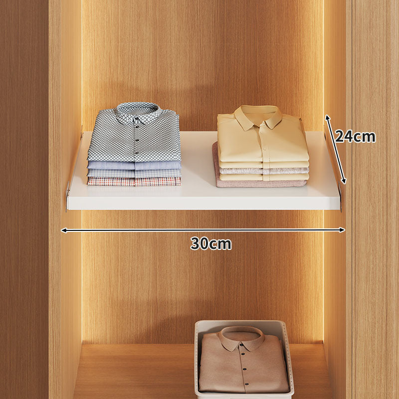 Expandable Hinged Closet Shelf Board